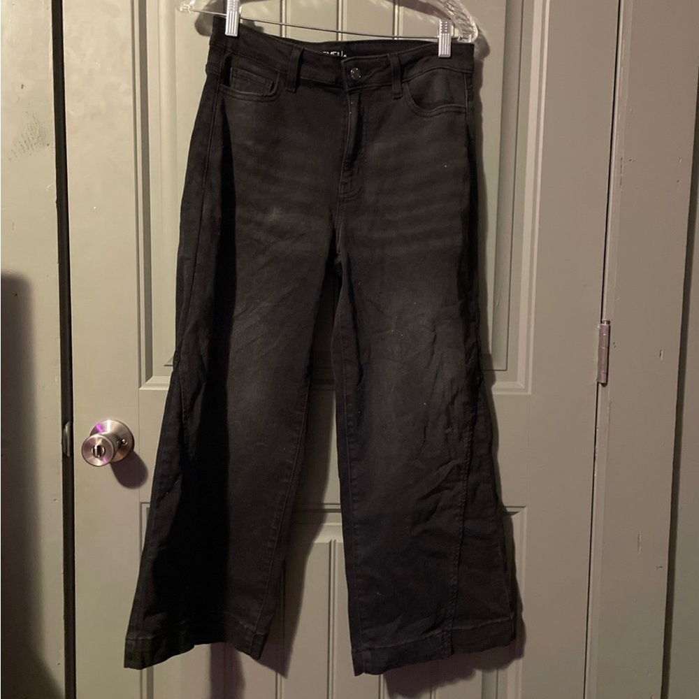 Time and Tru Charcoal Wide-Leg Pants
